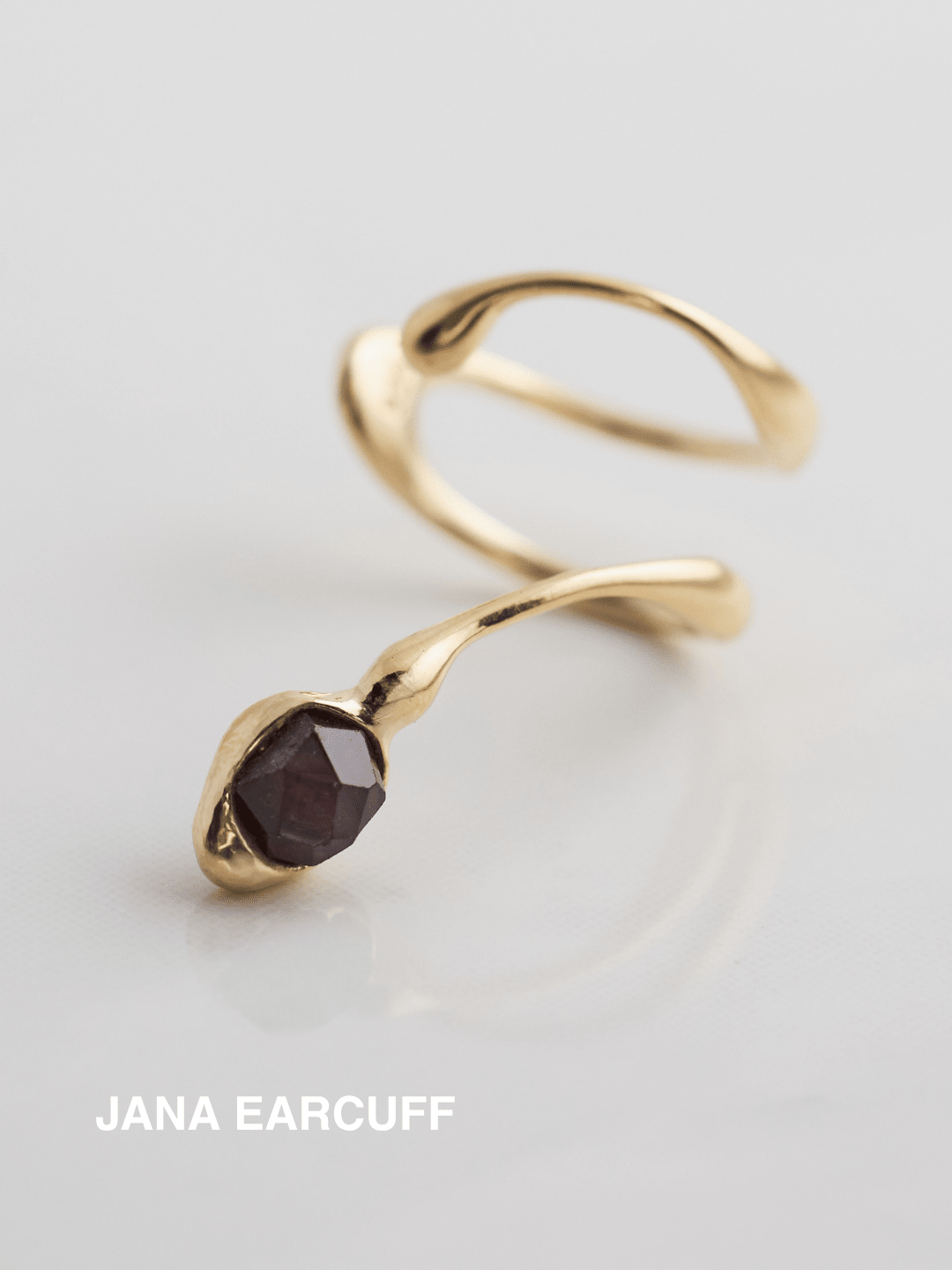 Janas Granat Set Earcuff-Set Nella & Sina